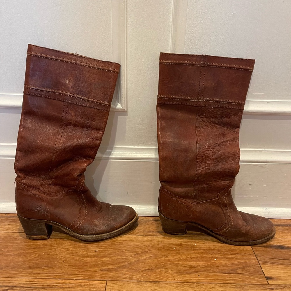 Frye Women's Brown Heeled Boots